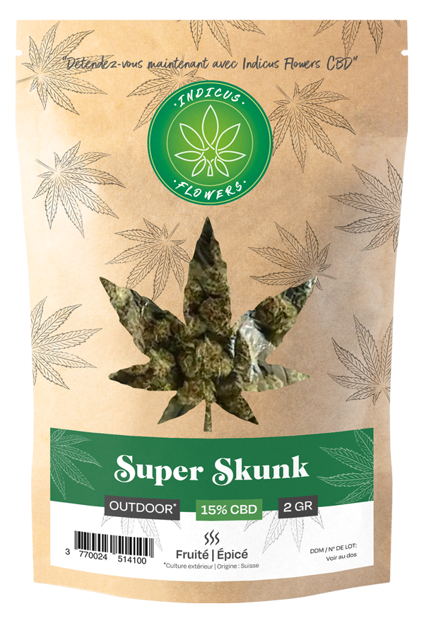 Packaging Indicus Flowers CBD Réunion